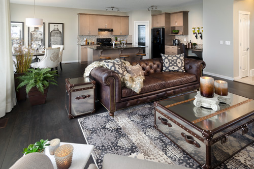 Dark Brown Chesterfield Sofa Living Room Design Ideas